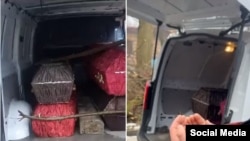 Тобутҳои падару модар ва ду писар аз ноҳияи Исфара. 