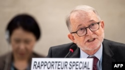  Richard Bennett, the UN special rapporteur for Afghanistan (file photo)