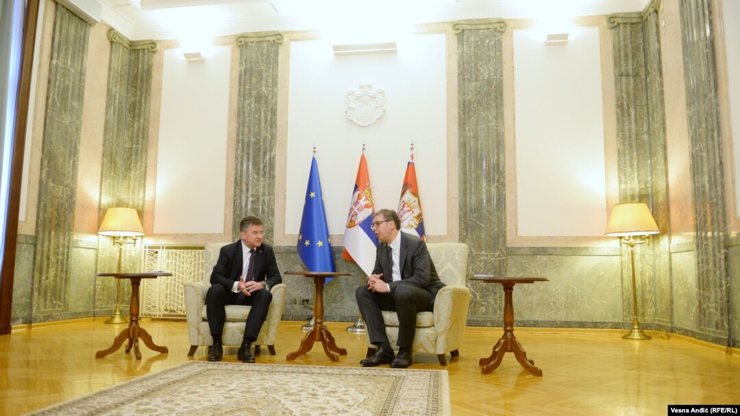 Lajčak i Vučić u Beogradu, 5. jul 2023.