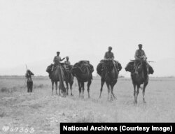 Armed camel drivers seen in Armenia