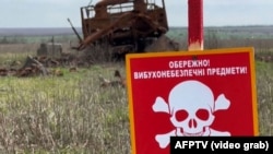 В Україні «потенційно замінованими» залишаються 144 тисячі квадратних кілометрів, розповів заступник міністра внутрішніх справ Богдан Драп’ятий