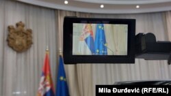 Zastave Srbije i Evropske unije, ilustrativna fotografija