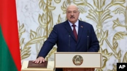 Președintele belarus Alexandr Lukașenko a depus jurământul pe 25 martie.