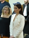 Moldova, Evghenia Gutul (center) at the court hearing where the governor of Gagauzia received a 7-year prison sentence