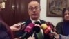 Академик Таки Фити, при посетата на Битолскиот универзитет. 
