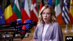 Premijerka Italije Giorgia Meloni u Briselu, 28. 6. 2024.
