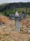 Montenegro -- Building site of Ski Center Žarski, Mojkovac, July 30, 2025.