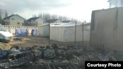 "Осьминог" ресторанынын өрттөн кийинки көрүнүшү. 