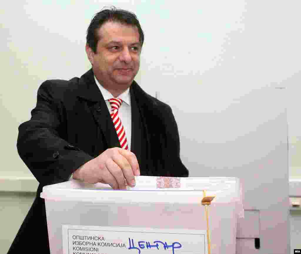 Jani Makraduli kandidat Alijanse za budućnost na mjesto gradonačelnika Skopja. 