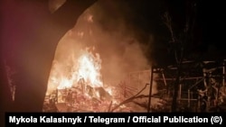 Последствия атаки российских беспилотников на Киевскую область в ночь на 8 августа.