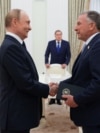 Спецпредставник президента США Стів Віткофф (праворуч) під час зустрічі із російським президентом Володимиром Путіним у Москві, 6 серпня 2025 року 