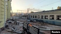 Posljedice ruskog napada na željezničku infrastrukturu u oblasti Harkiv, 5. august 2025.