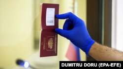 Орусиянын паспорту. Иллюстрация сүрөт.