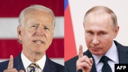 АКШ президенти Жо Байден менен Орусиянын президенти Владимир Путин. 