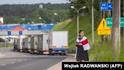 Чарга на беларуска-польскай мяжы. 2021 
